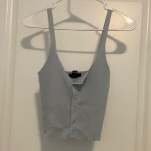 Knit blue tank